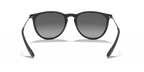 Ray-Ban® ERIKA RUBBER BLACK LIGHT GREY in Rubber Black