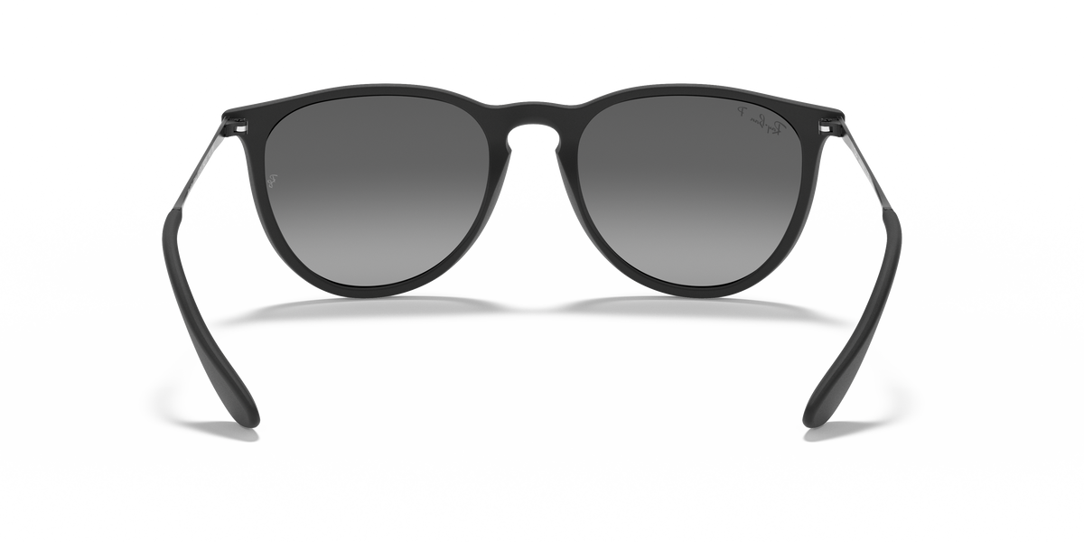 Ray-Ban® ERIKA RUBBER BLACK LIGHT GREY in Rubber Black