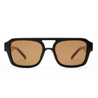 Le Specs SUBZERO + BLACK in BROWN MONO POLARIZED