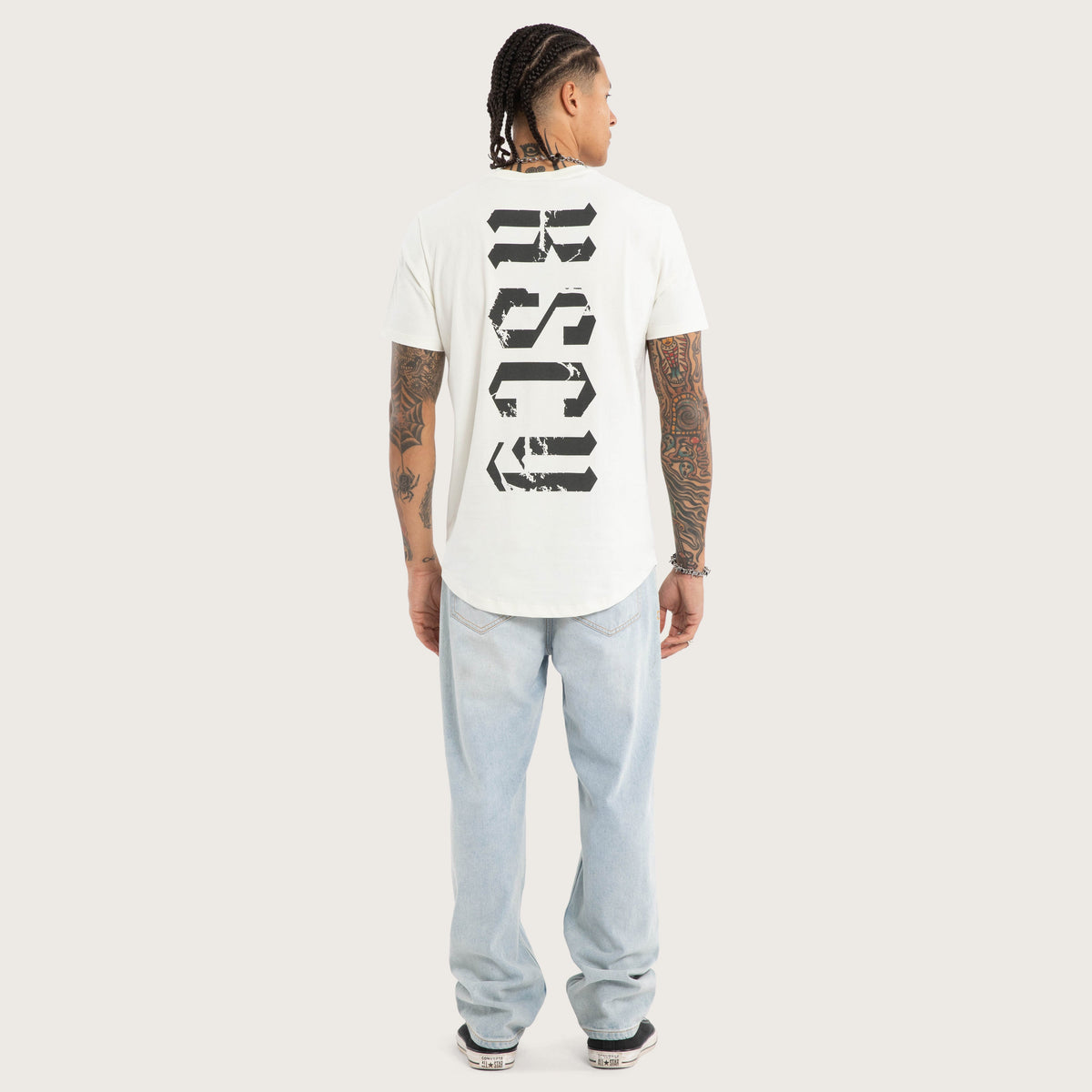 Kiss Chacey Citadel Dual Curved Tee in Lily White