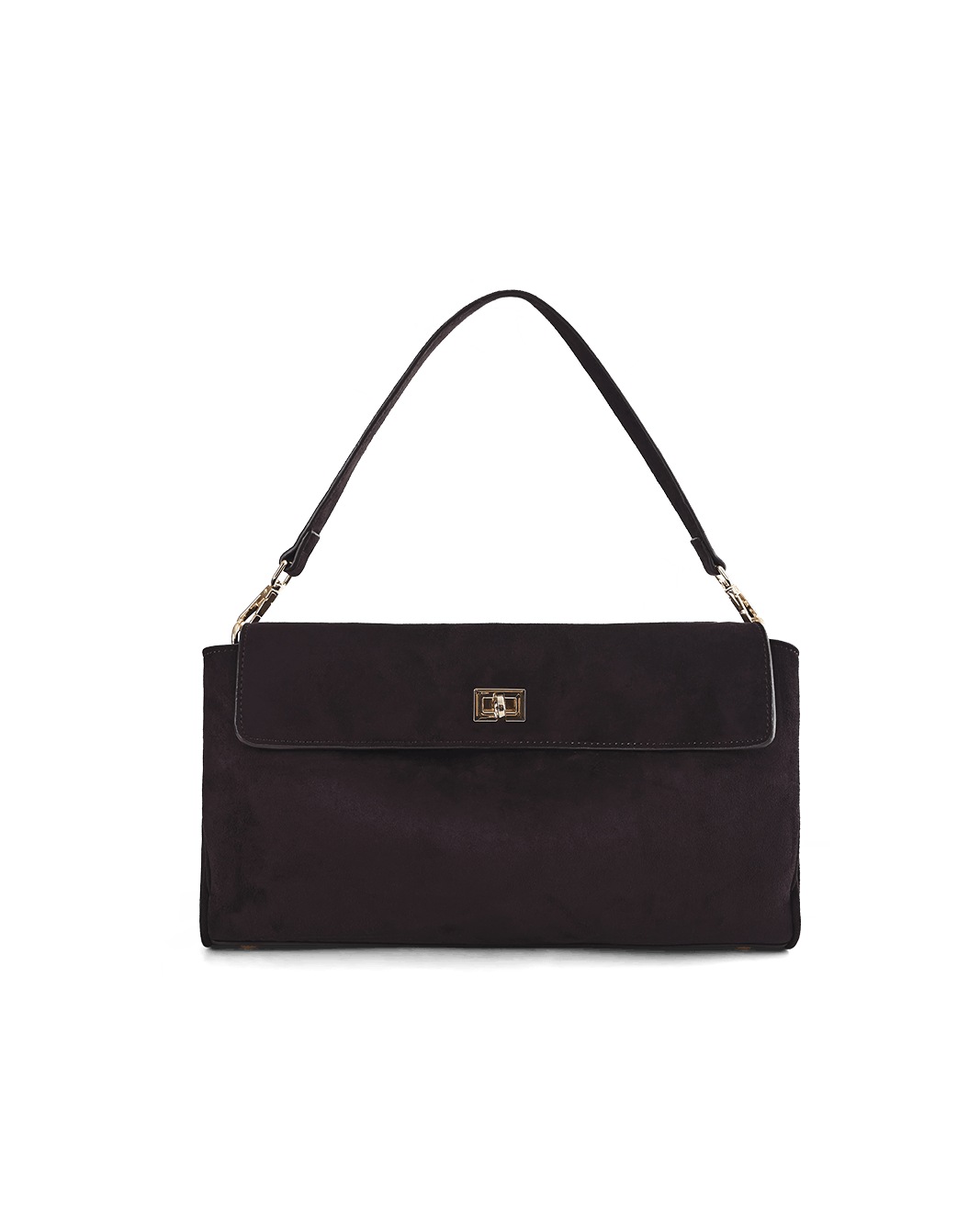 Billini VELA SHOULDER BAG in DARK CHOCOLATE SUEDE