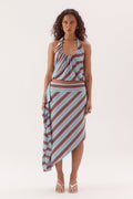 Sovere ZUMI STRIPE SKIRT - ZUMI STRIPE BLUE in Zumi Stripe Blue