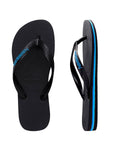 Havaianas Rubber Logo Black/Blue in Black/Blue