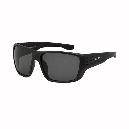 Carve Airborne – Matte Black Frame with Grey Polarized Lens in Single