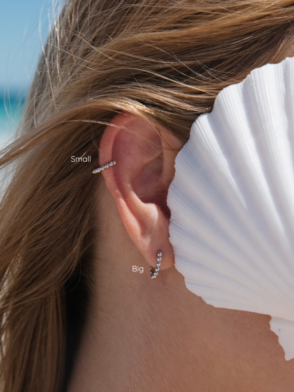 Malakai The Label Kauai Sun Big Hoops in Sterling Silver in Default Title