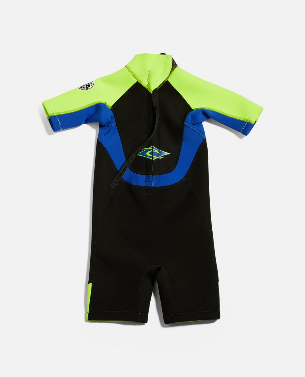 Rip Curl Groms Omega Back Zip Springsuit Wetsuit in Lemon