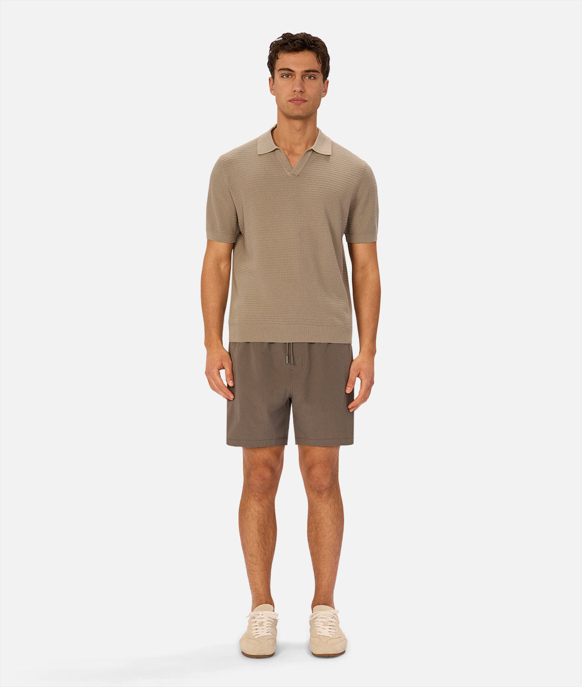 Industrie The New Seersucker Swim Short - Oregano in OREGANO