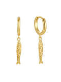 Malakai The Label Sardine Hoops in 18k Gold in Default Title