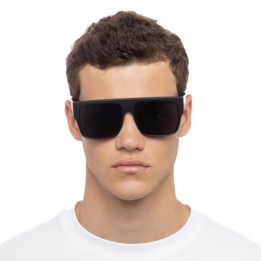 Le Specs BRAVADO MATTE BLACK in SMOKE MONO