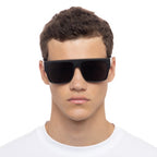 Le Specs BRAVADO MATTE BLACK in SMOKE MONO