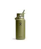 Hydro Flask 32oz (946mL) Wide Mouth Flex Straw Cap in Palmer Green