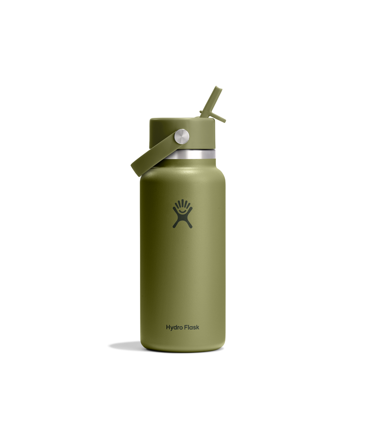 Hydro Flask 32oz (946mL) Wide Mouth Flex Straw Cap in Palmer Green
