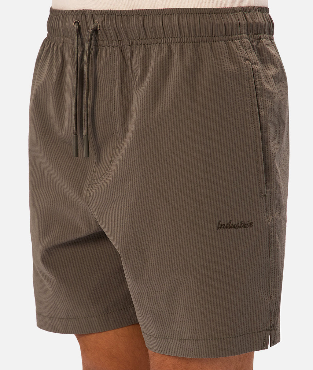 Industrie The New Seersucker Swim Short - Oregano in OREGANO