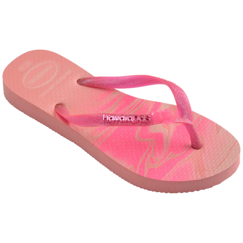 Havaianas Kids Glitter PINK MANGO in Pink Mango
