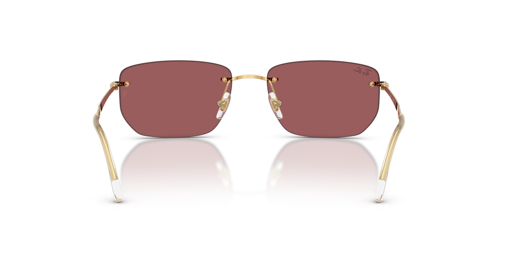 Ray-Ban® ARISTA DARK VIOLET MIRROR RED in Arista Gold