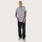 Kiss Chacey Sanctus Dual Curved Tee in Pigment Lavender