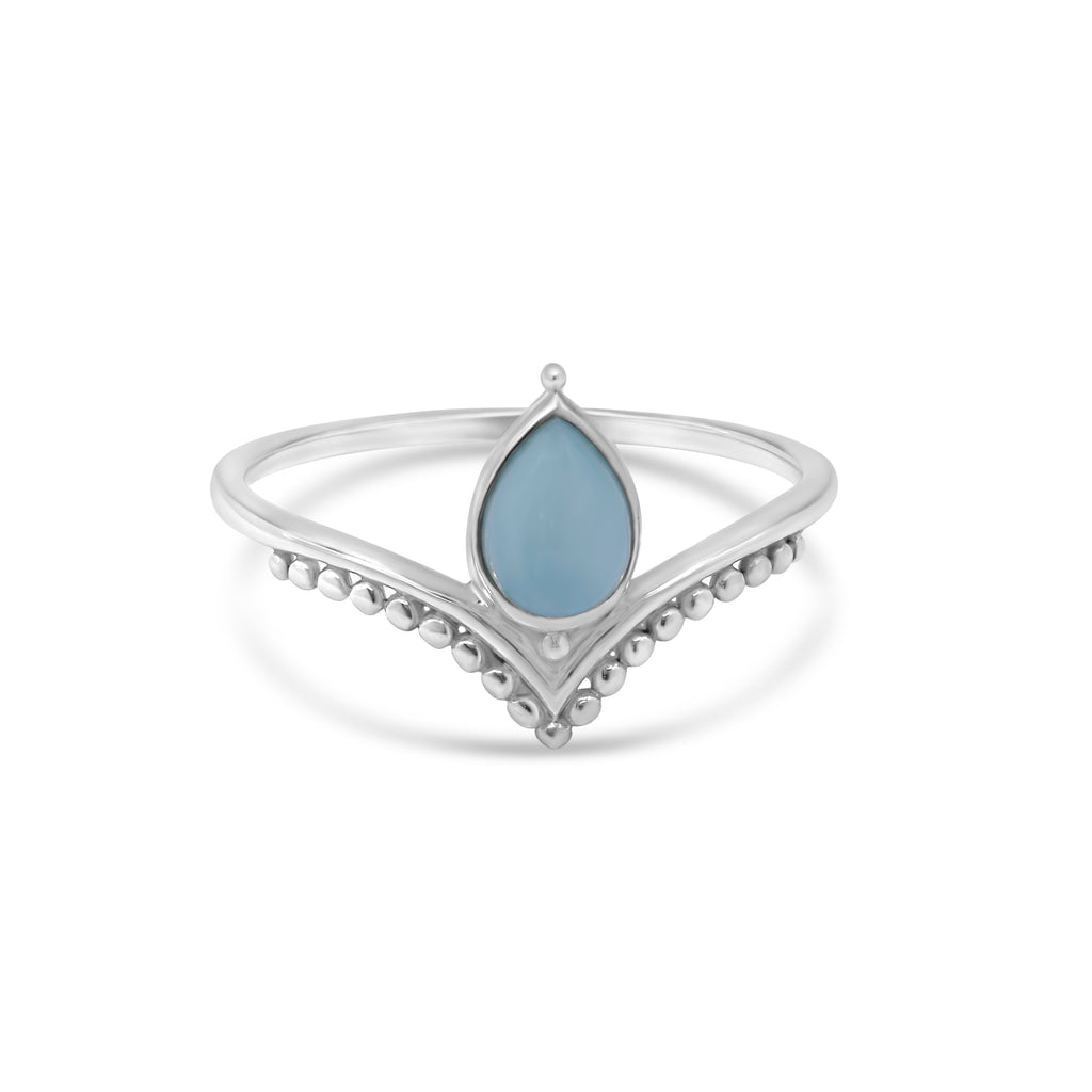 MiKi Jewellery Orlando Larimar Ring in Single