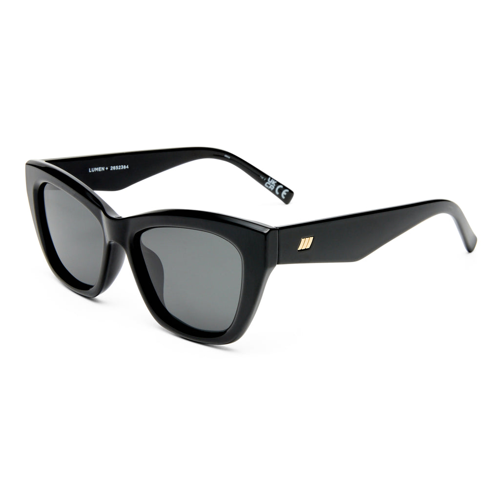 Le Specs LUMEN + BLACK in SMOKE MONO POLARIZED