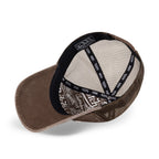 Von Dutch VD Originals Super Patch Trucker Hat Brown in Brown