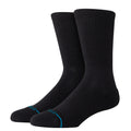 Stance ICON ORGANIC CREW SOCKS - WHITE in BLACK