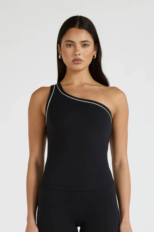 All Fenix Allfenix Cloudcore One Shoulder Contrast Piping Tank in Single