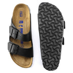 Birkenstock Arizona SFB Black Birko-Flor Regular in Black