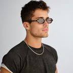 Le Specs FOUNDRY + BLACK in SMOKEY BROWN MONO