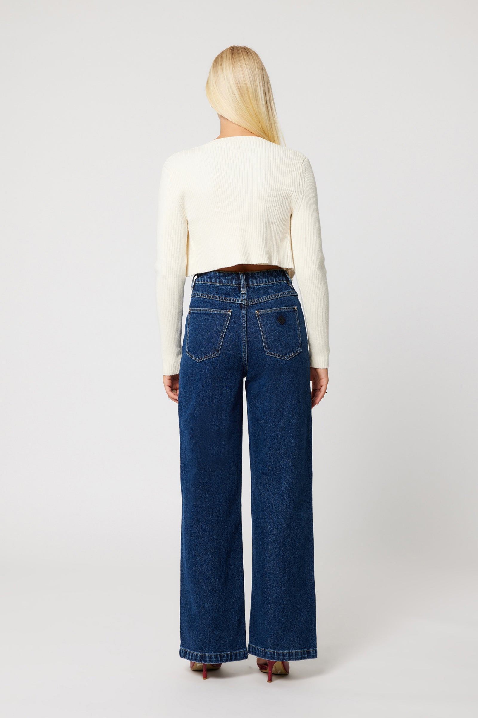 Abrand Jeans 94 Wide Tara in DARK BLUE