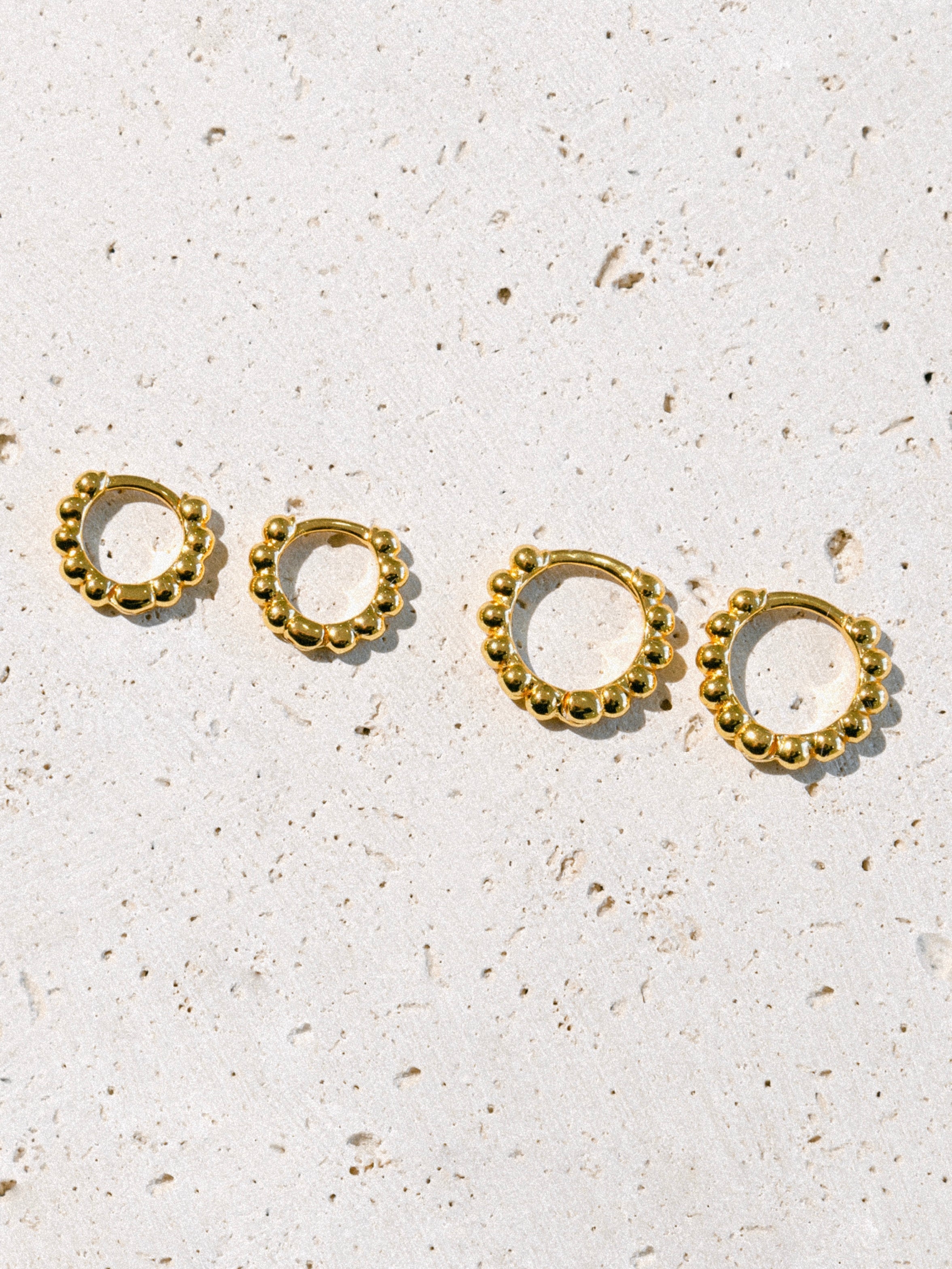 Malakai The Label Kauai Sun Small Hoops in 18k Gold Vermeil in Default Title