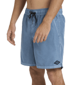 Billabong Mens All Day Overdye Layback 17" Boardshorts in Steel Blue