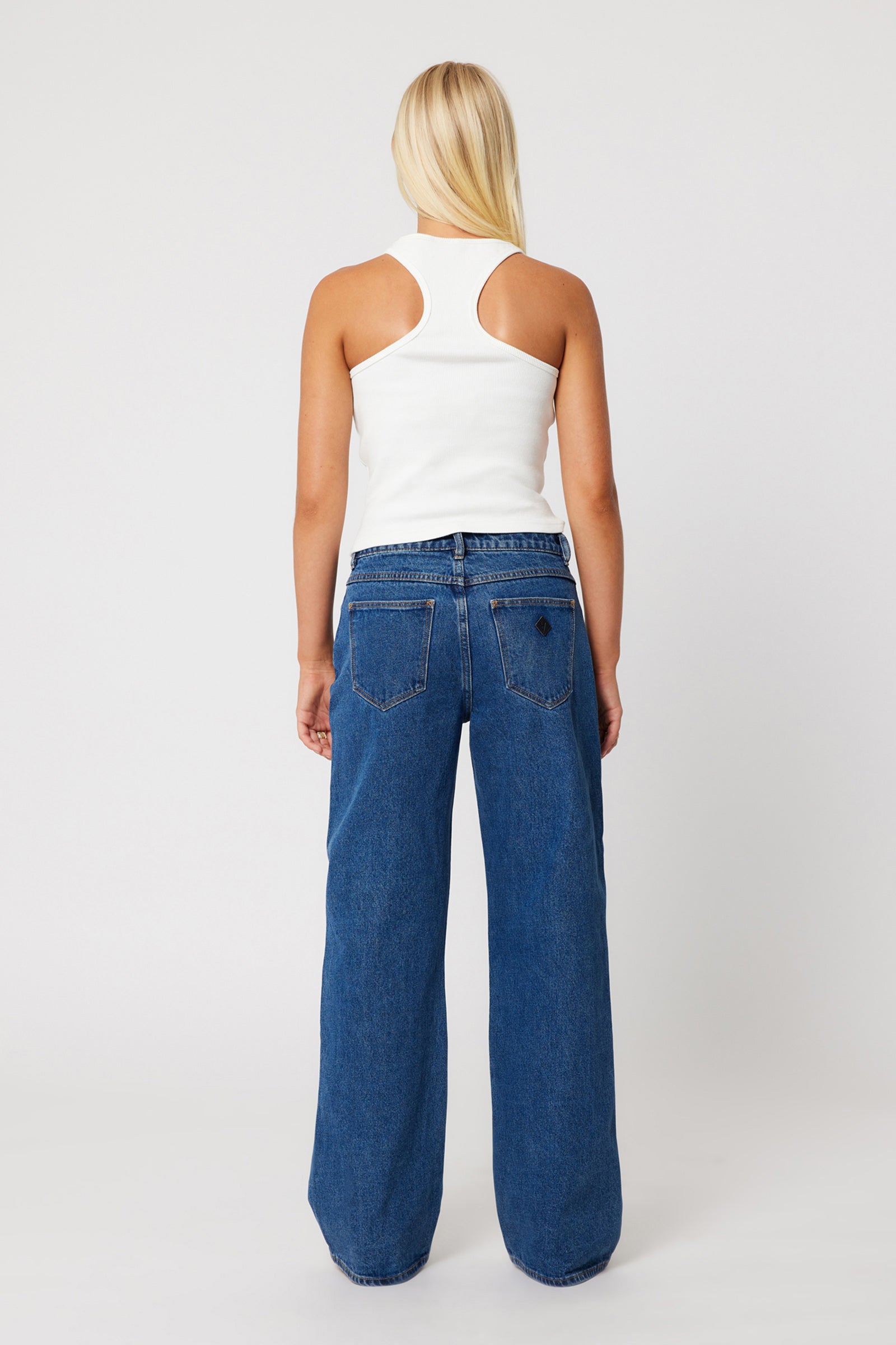 Abrand Jeans 95 Baggy Bella in MID BLUE