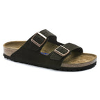 Birkenstock Arizona Sfb Mocca Suede Leather Narrow in Mocca