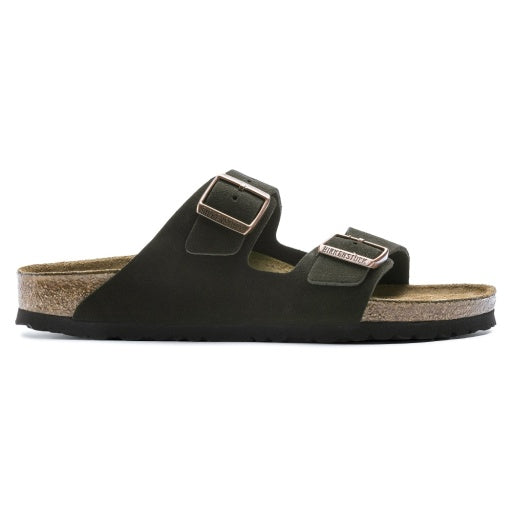 Birkenstock Arizona Sfb Mocca Suede Leather Narrow in Mocca
