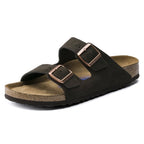 Birkenstock Arizona Sfb Mocca Suede Leather Narrow in Mocca