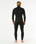 Rip Curl Mens Dawn Patrol 3/2 Chest Zip Wetsuit in Black