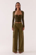 Sovere LOLA TOP - KHAKI in KHAKI