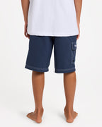 Billabong Boys 8-16 Throw On Boardshorts in Dusty Indigo