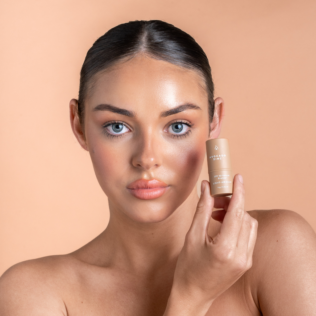 Avocado Zinc Spf 50 Natural Bronzer in Medium-Dark