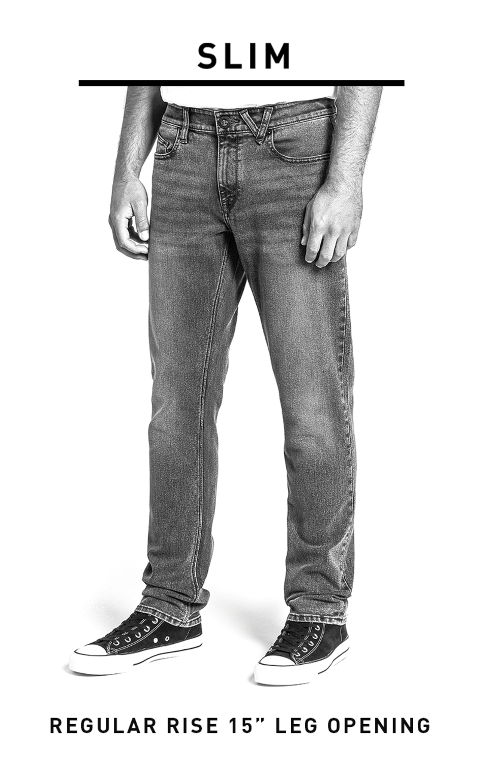 Volcom Vorta Denim in BLACK OUT