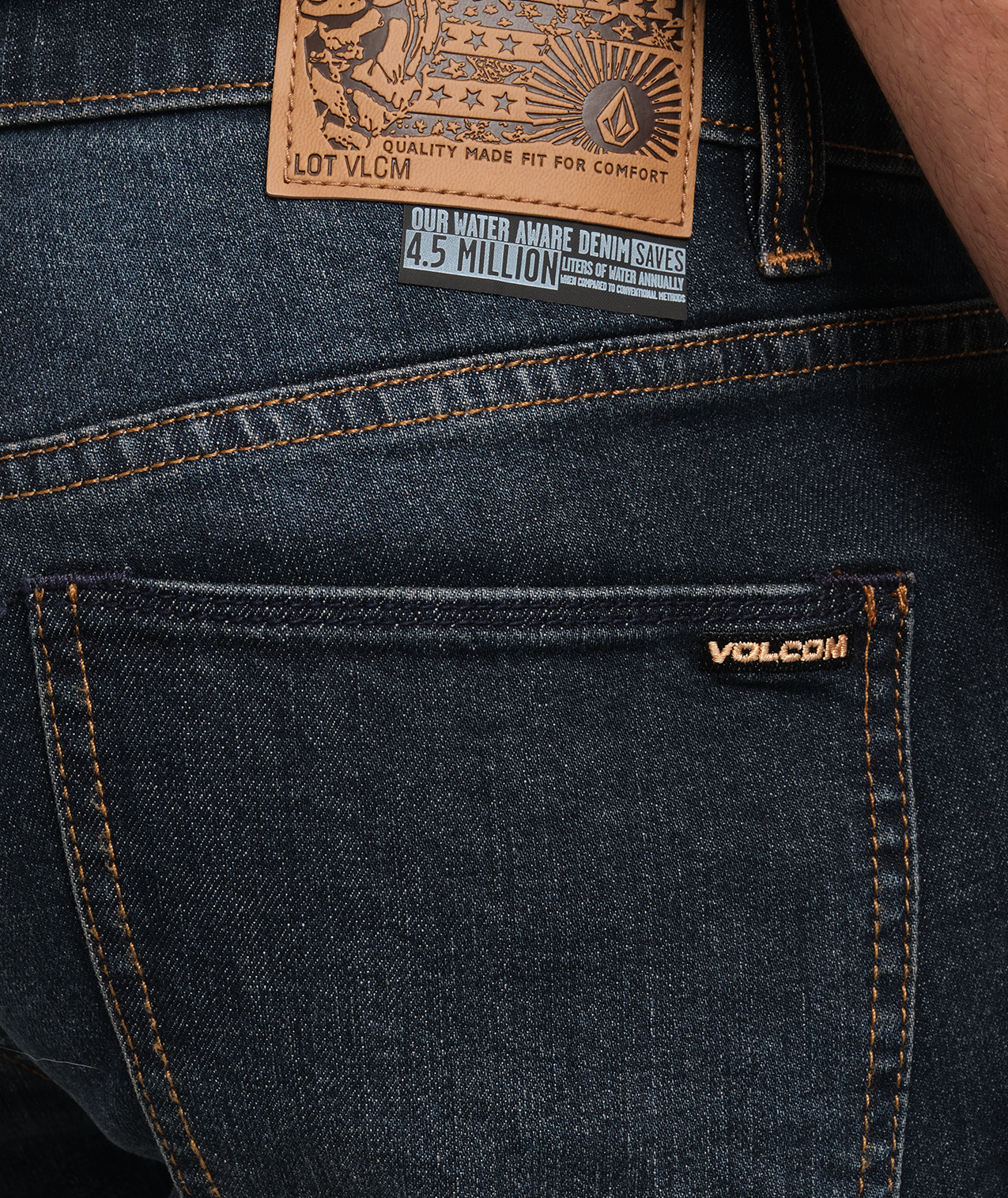 Volcom Vorta Denim in NEW VINTAGE BLUE