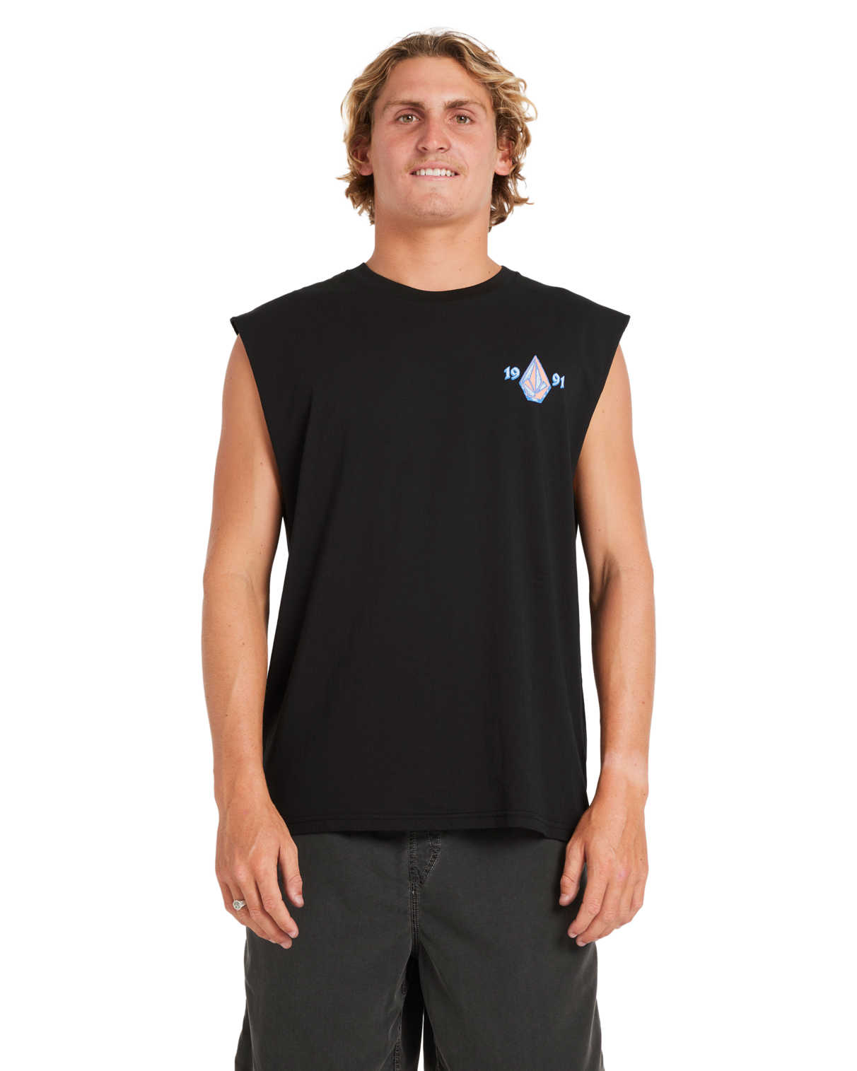 Volcom Counter Top Muscle in BLACK