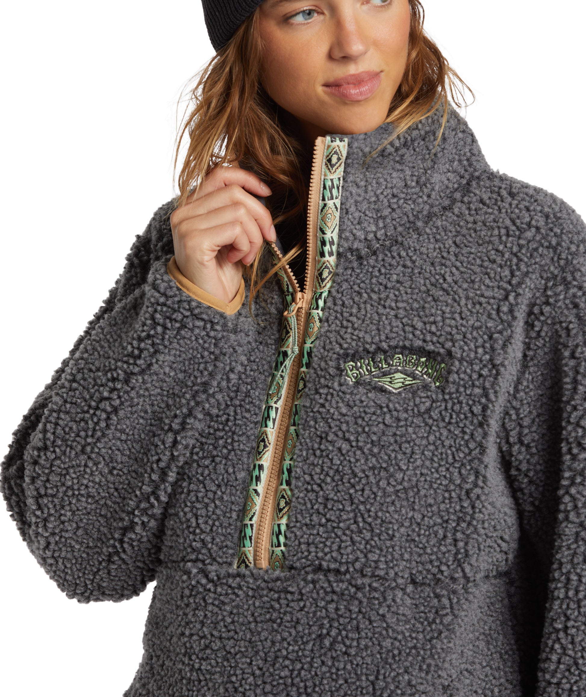 Billabong Horizon Mock Neck in CHARCOAL