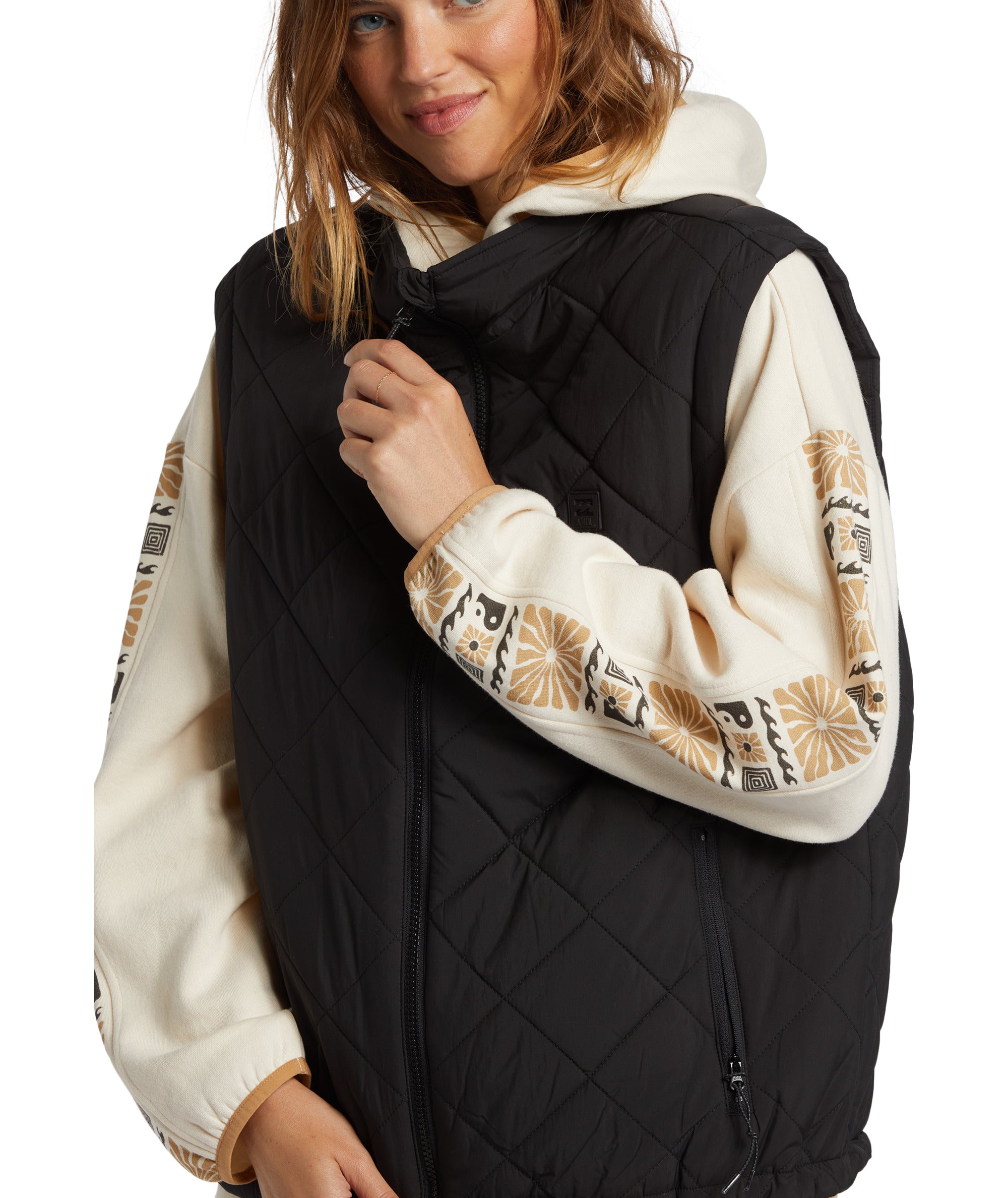 Billabong Transport Puffer Vest in BLACK