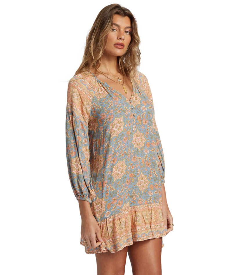 Billabong Shes A Dreamer Dress in Western Sky