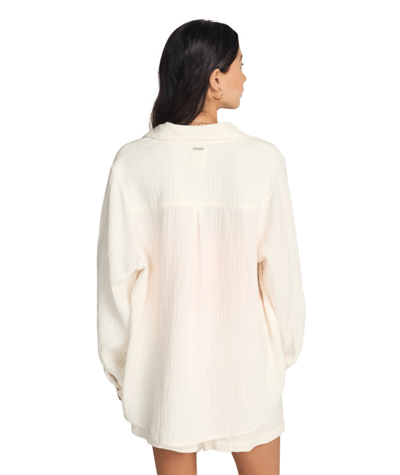 Billabong Swell Blouse in SALT CRYSTAL