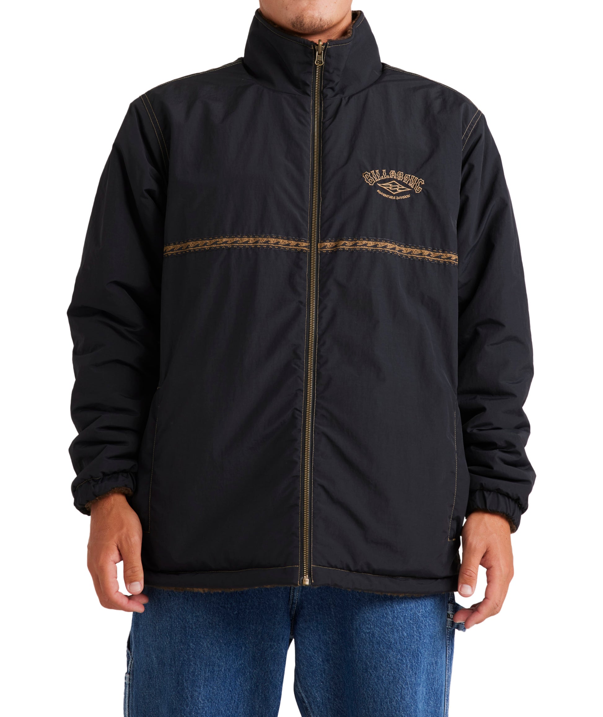 Billabong Gnaraloo Reversible Jacket in STEALTH