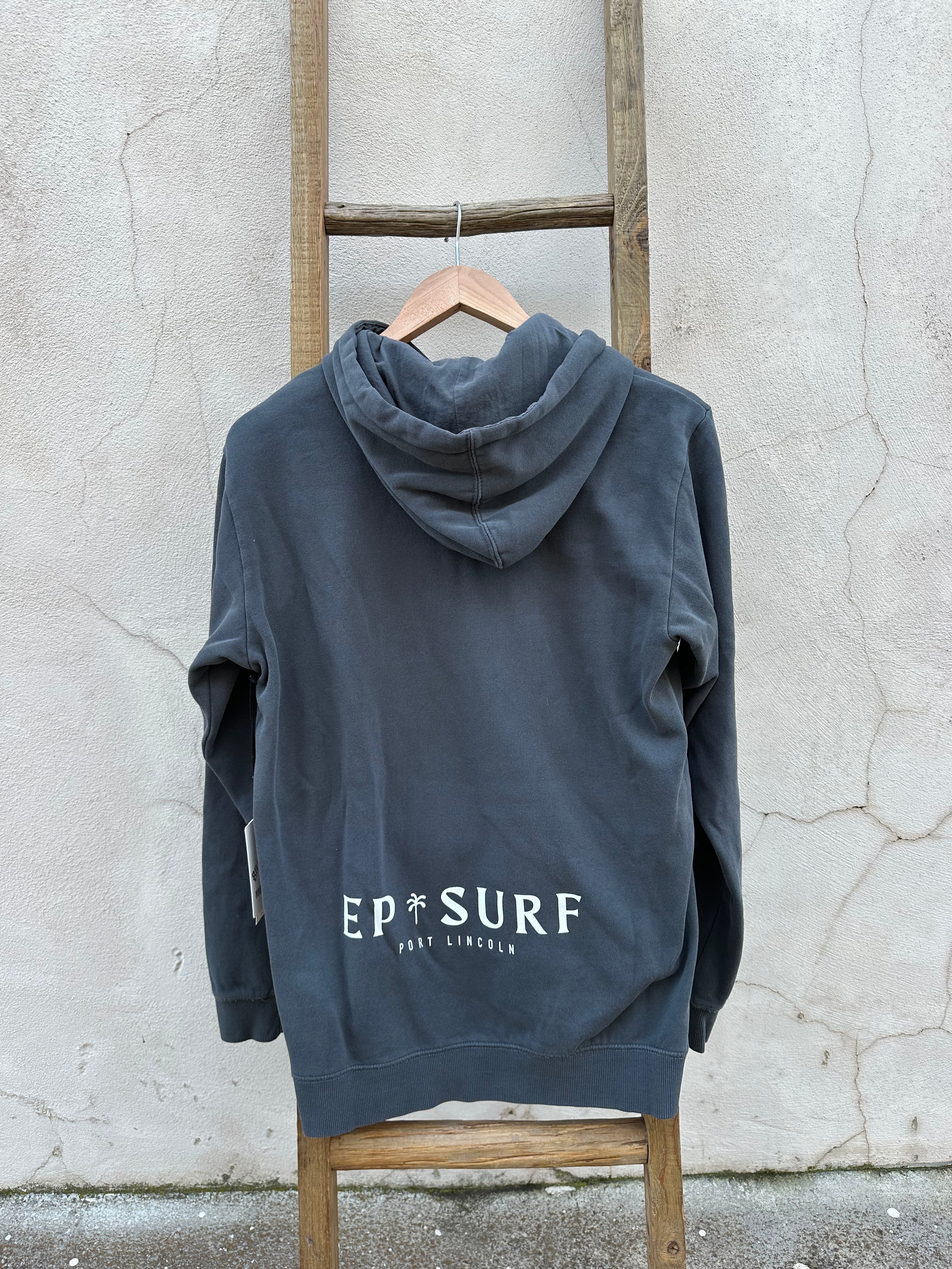 EP SURF Mens Palm Hoody - Washed Black/White