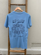 EP SURF Mens Shuck Yeah Tee - Carolina Blue/Dark Blue