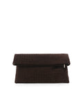 Billini Alicia Clutch Bag in DARK CACAO SUEDE