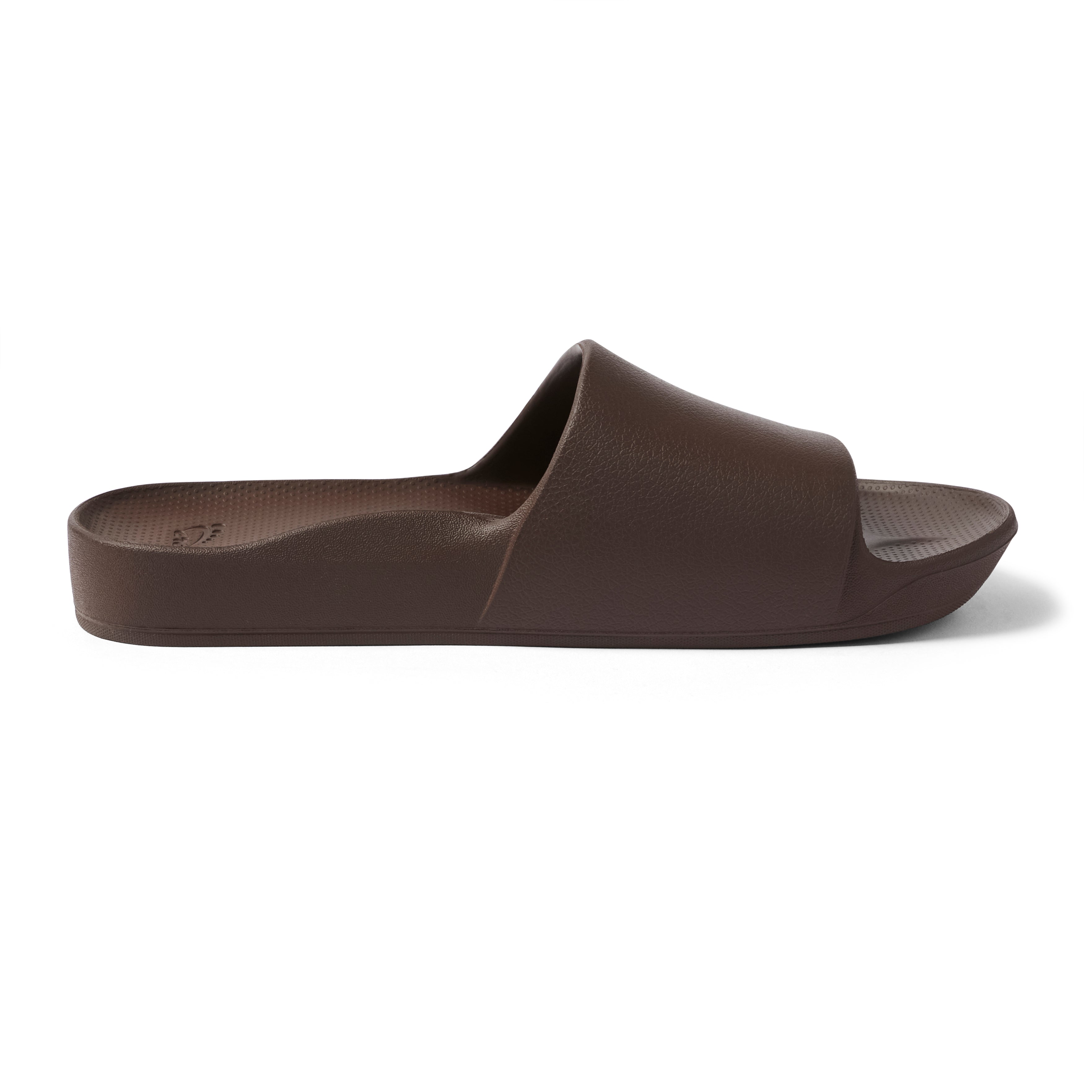 Archies Footwear Arch Support Slides - Classic - Brown in Single